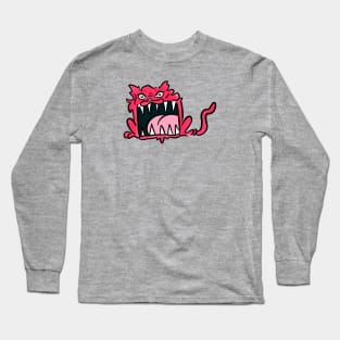 Big Mouth Red Baby Kitty Long Sleeve T-Shirt